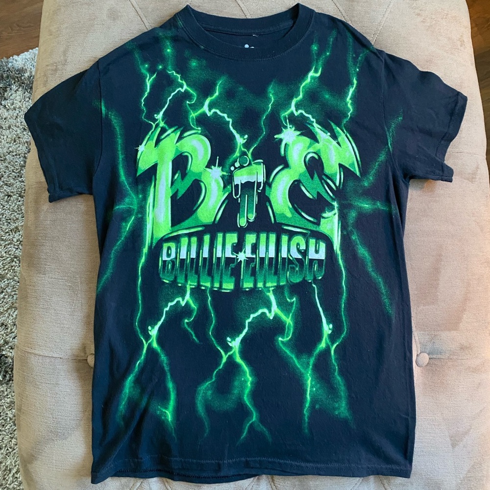 Billie Eilish Green Lightning T-Shirt